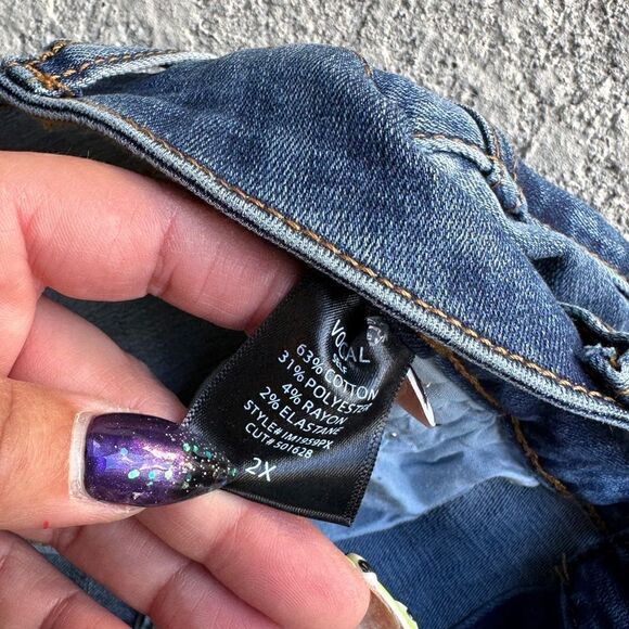 NWOT Vocal studded pocket dark Wash skinny Jean Sz 2XL - Picture 5 of 7